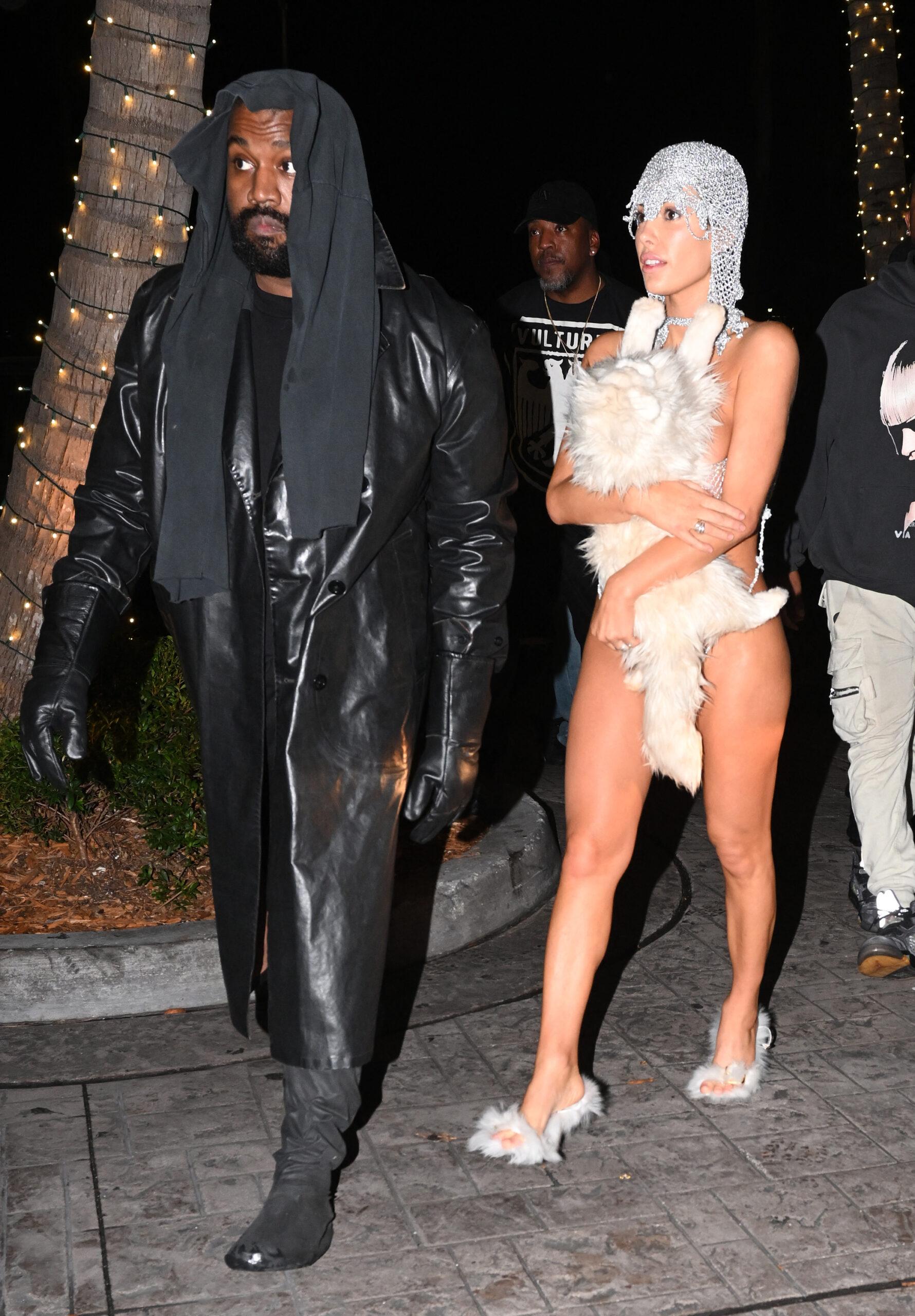 Kanye West & Bianca Censori at Miami's LIV nightclub