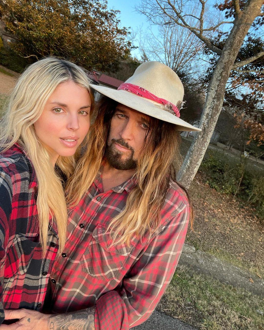 Billy Ray Cyrus and fiance Firerose