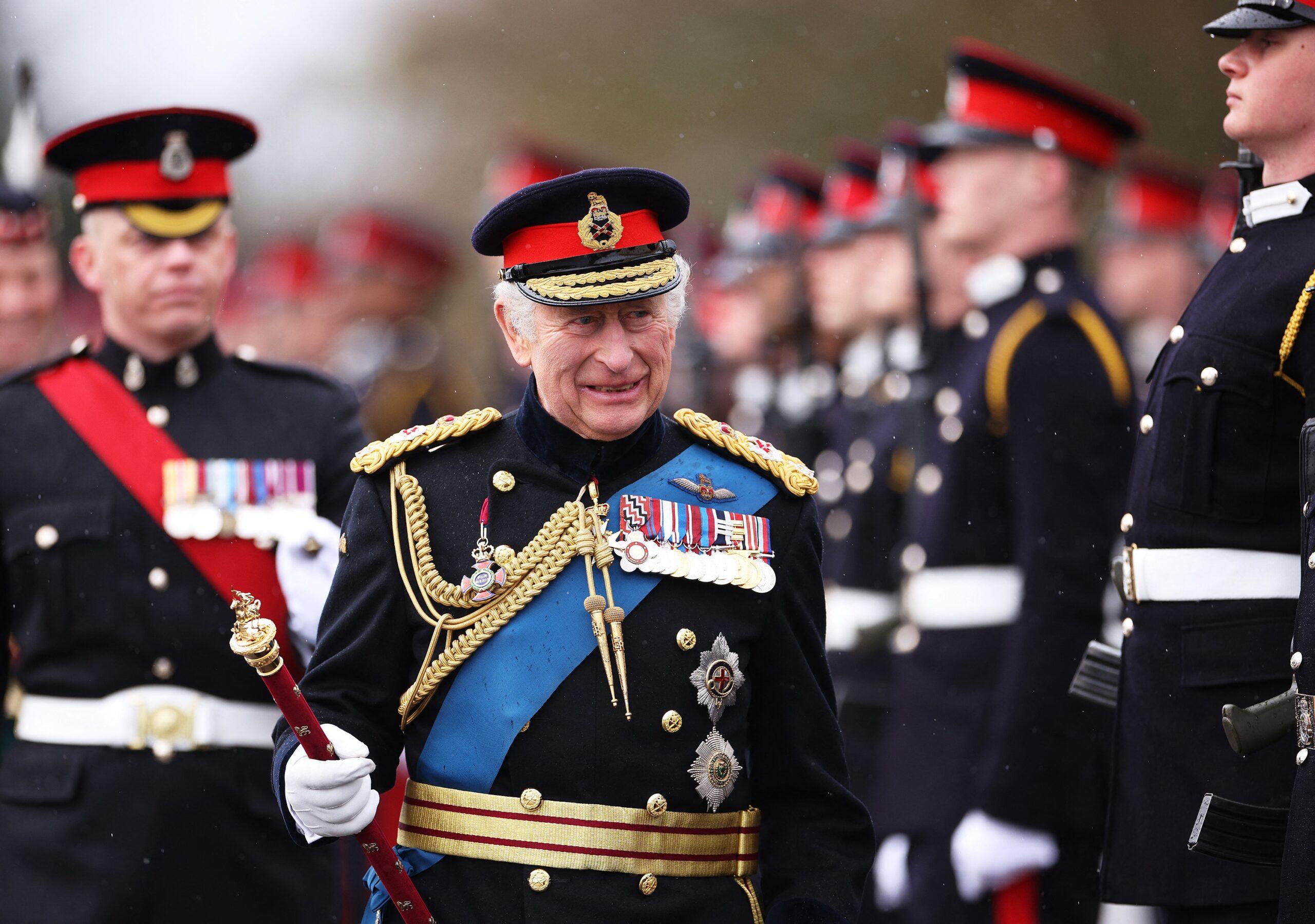 King Charles attends the 200th Sovereign's Parade