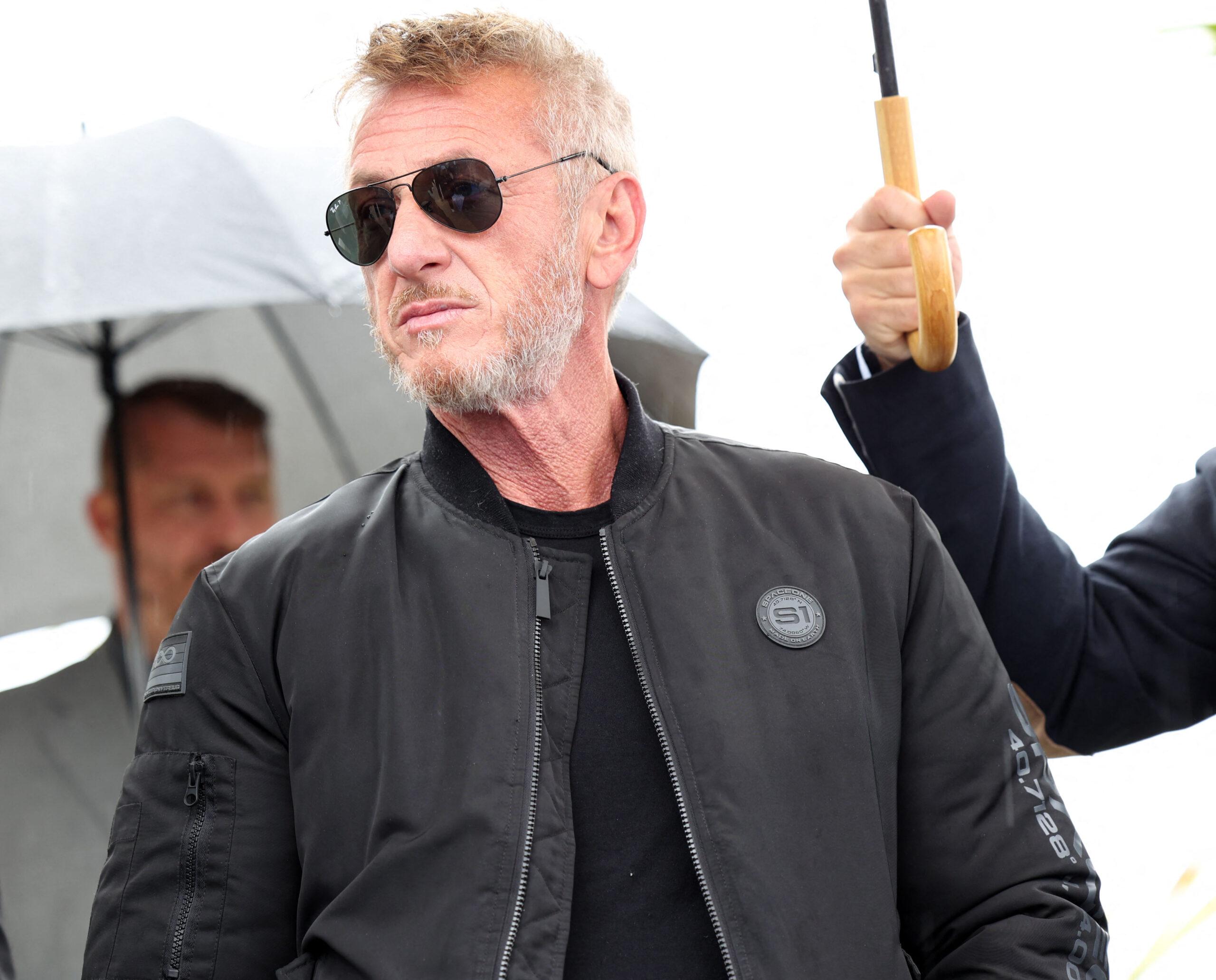 Sean Penn arrives for photocall at the 76th annual Cannes film festival at Palais des Festivals