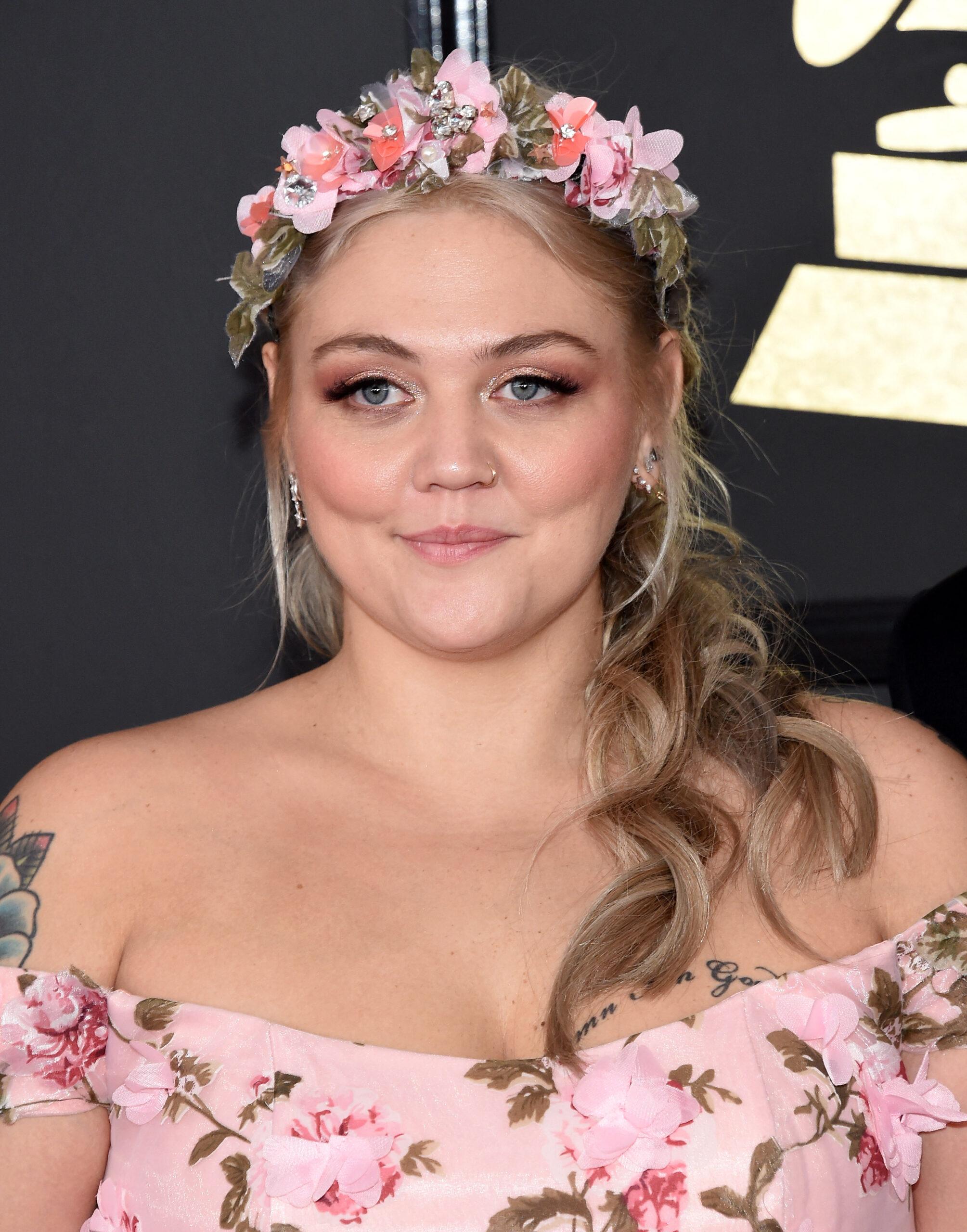 Elle King on the red carpet at the 59th Grammy Awards