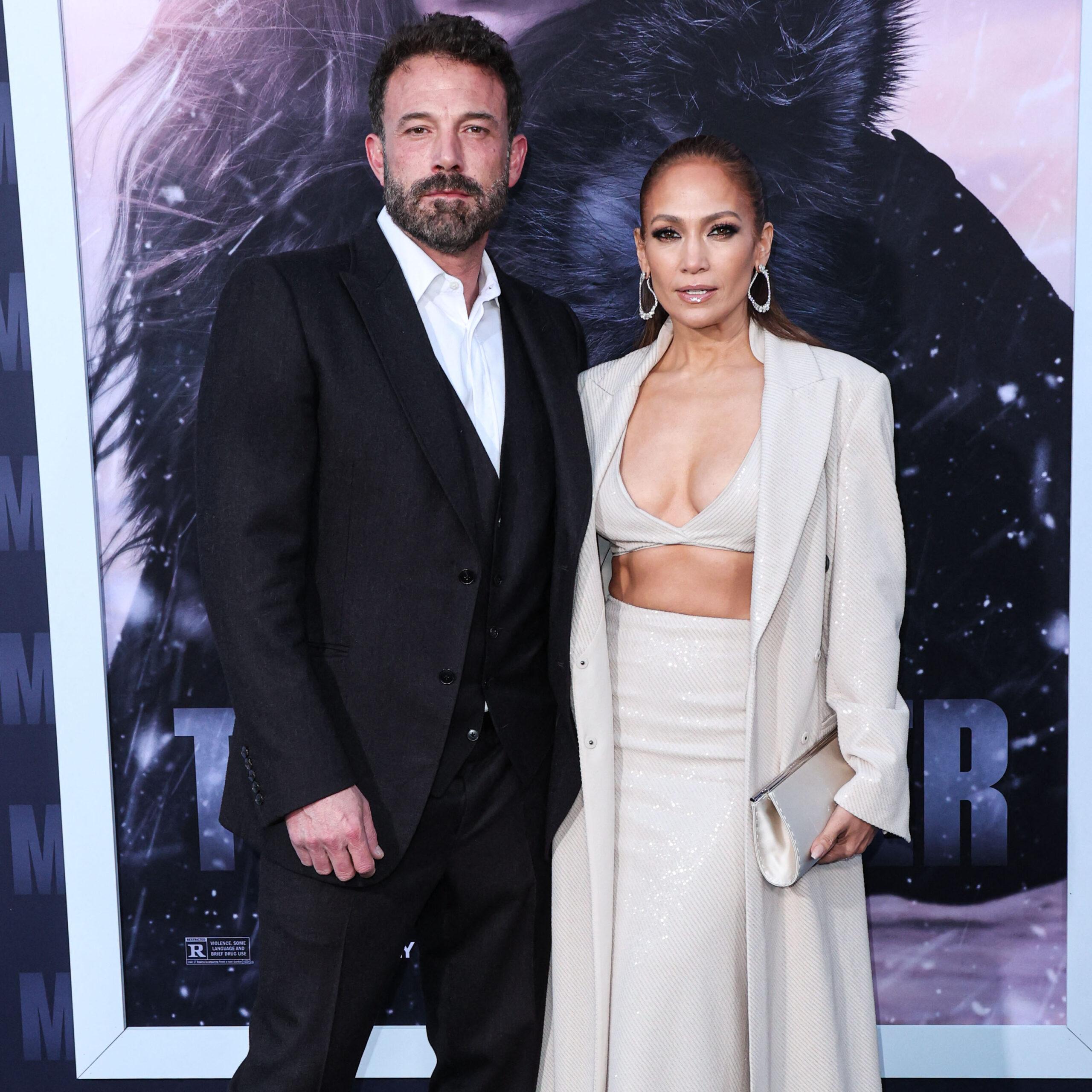 Ben Affleck and Jennifer Lopez at the Los Angeles Premiere Of Netflix's 'The Mother'