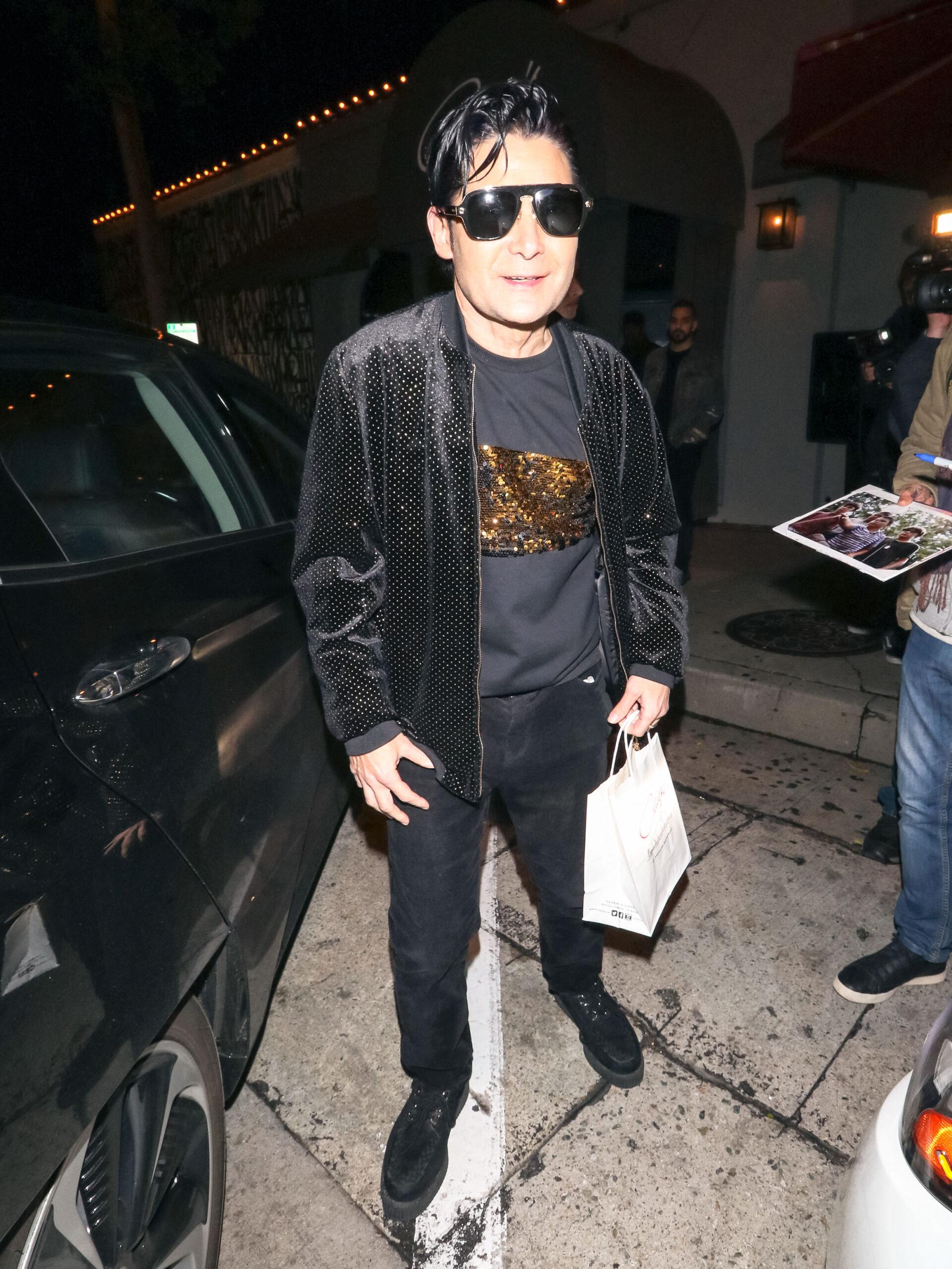 Corey Feldman outside Craig's Restaurant in West Hollywood