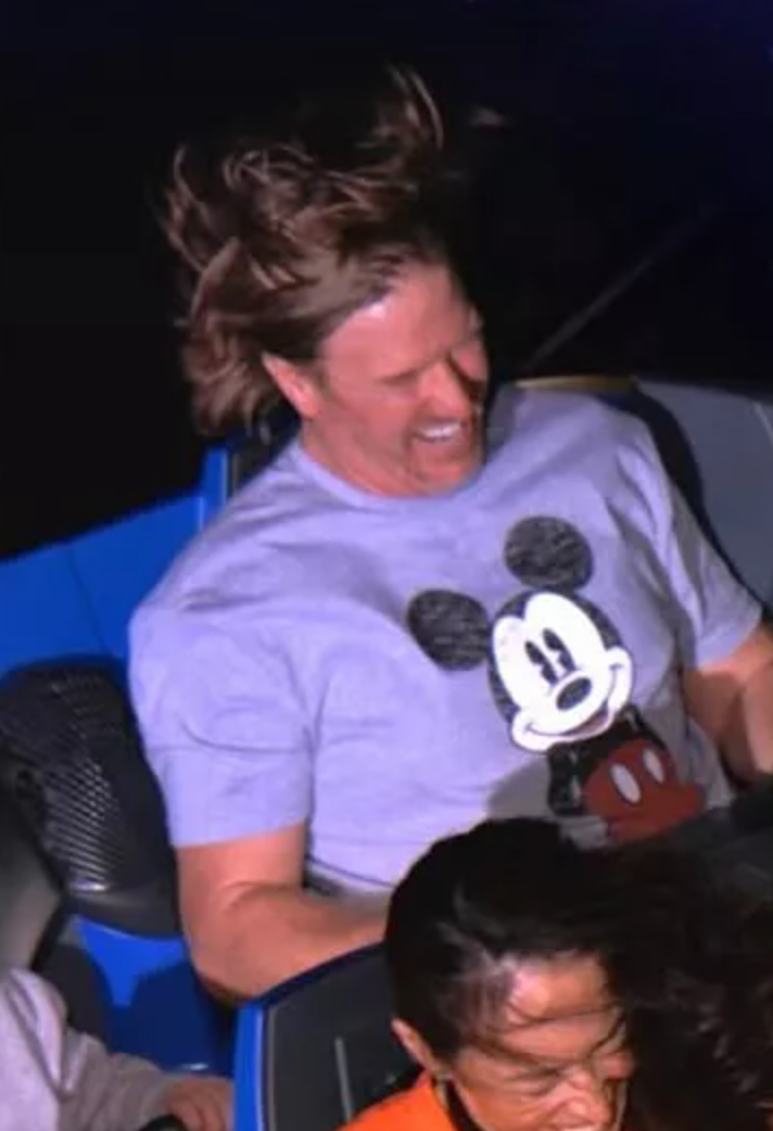 Chip Gaines on a Disney coaster